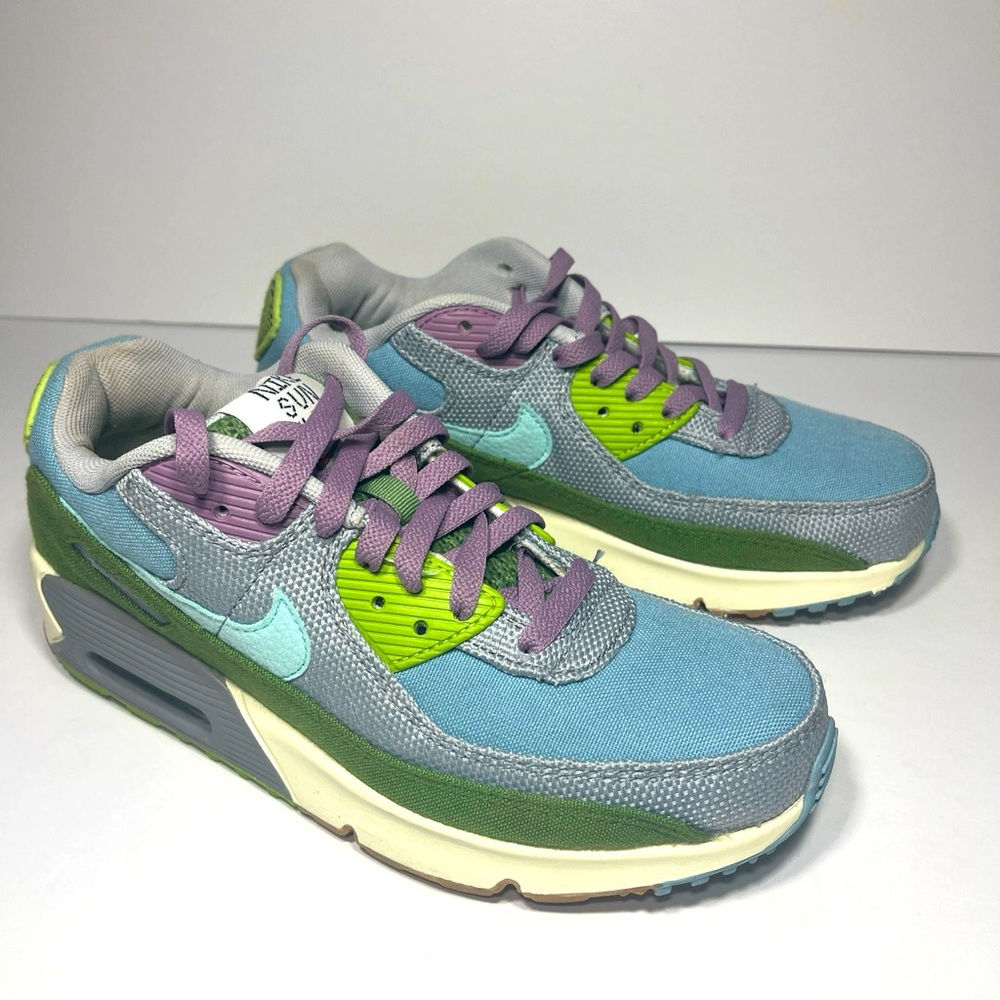 Nike Women's Sneakers in Blue, Green, and Purple